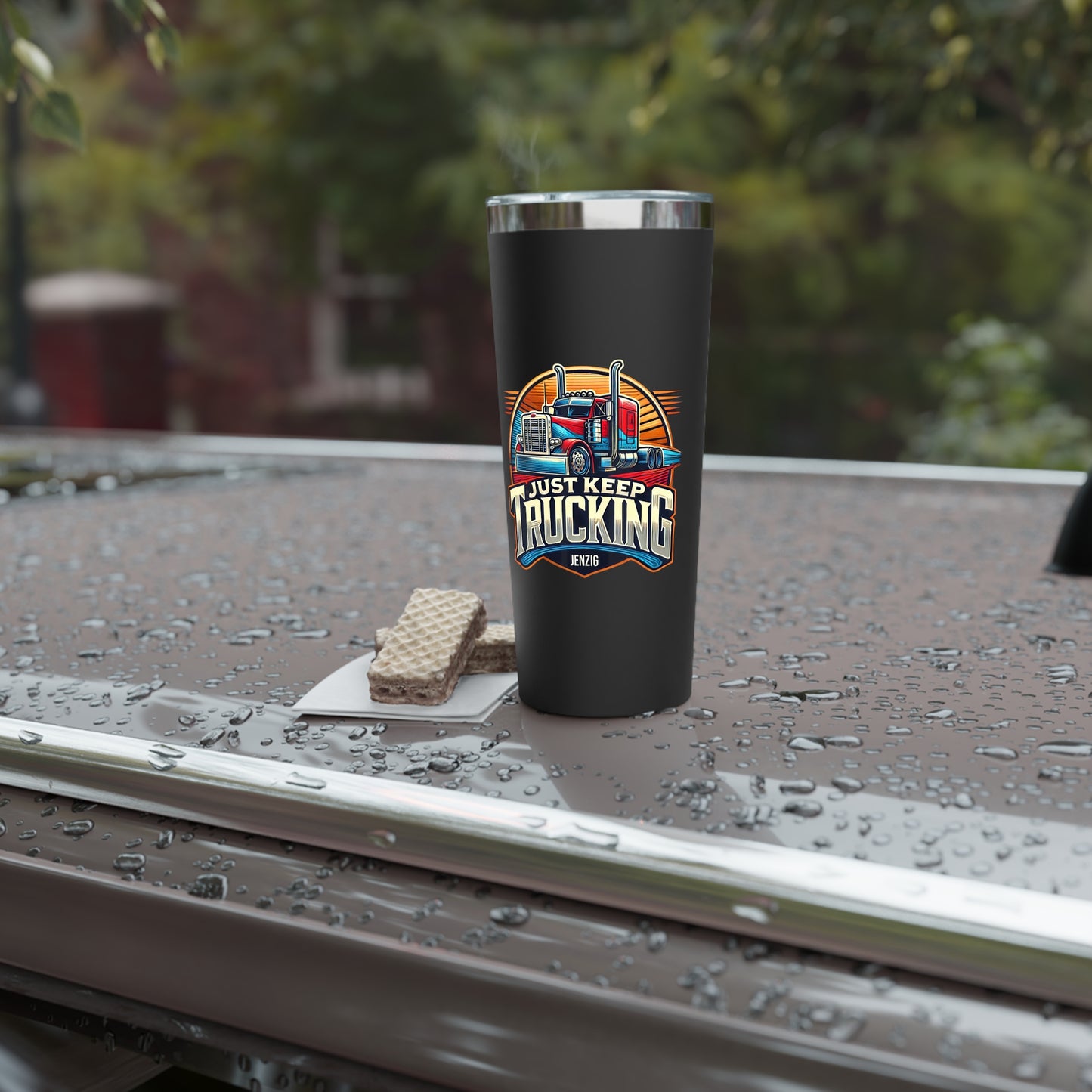 KEEP TRUCKING TUMBLER