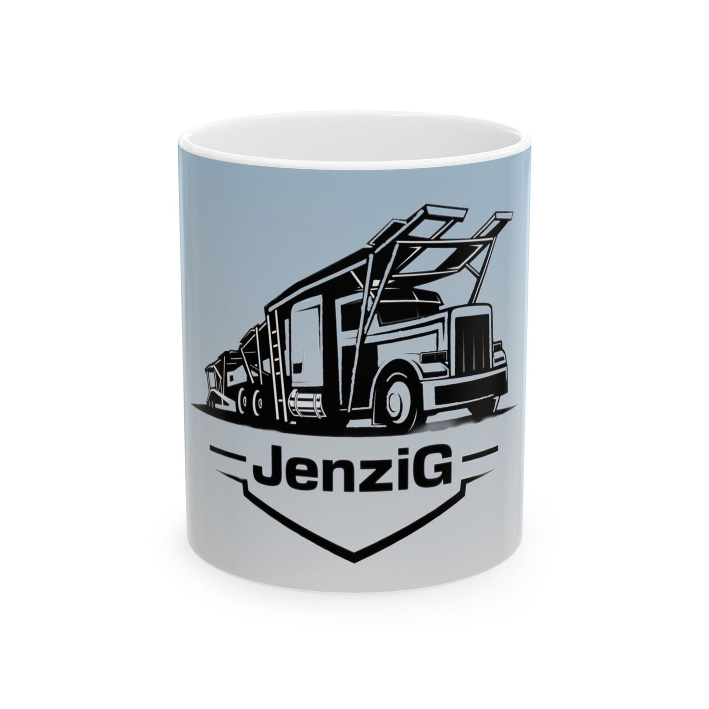 (JENZIG LOGO) Ceramic Mug, (11oz)